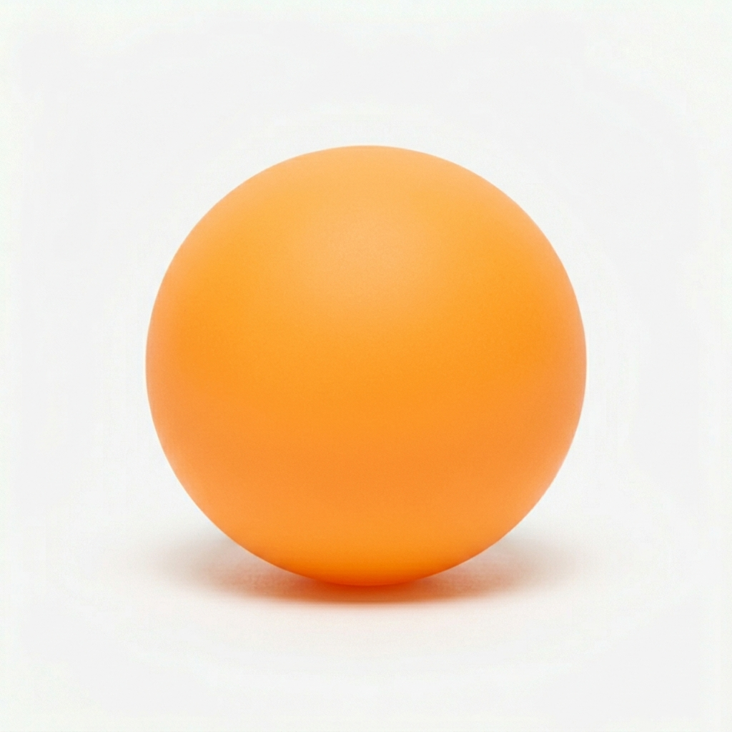 Premium Matte Orange 3-Star Table Tennis Ball
