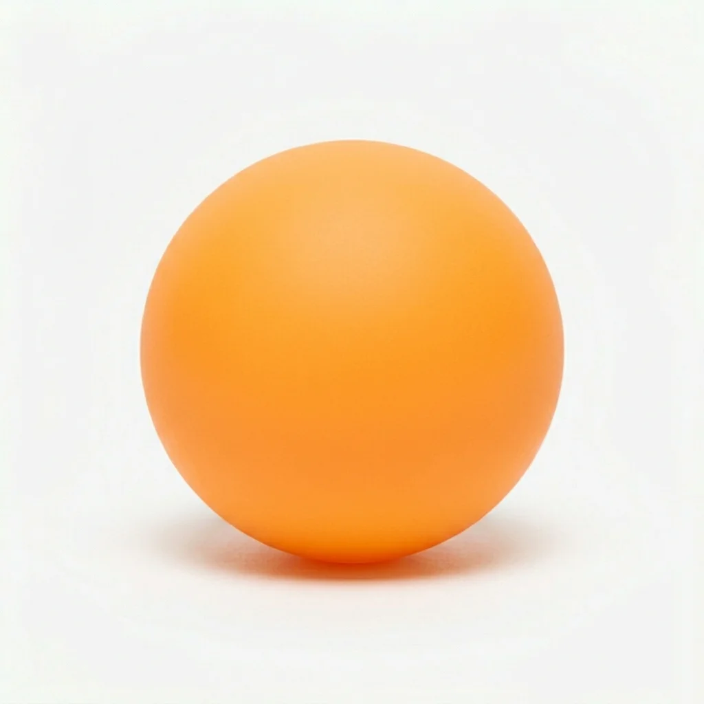Premium Matte Orange 3-Star Table Tennis Ball