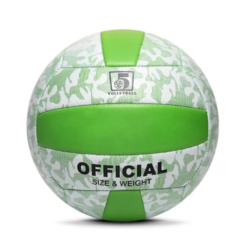 Green PVC Volleyball Ball For Beginners