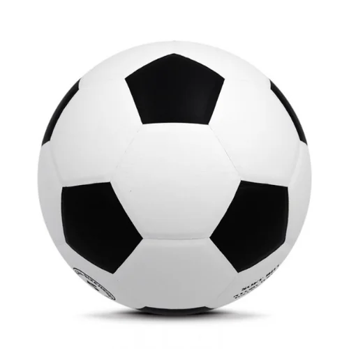 White and Black PVC Exercise Soccer Ball