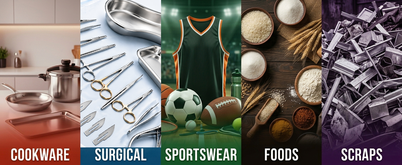 Popular Industries Group - Cookware, Surgical, Sportsgoods, Foods, Scraps
