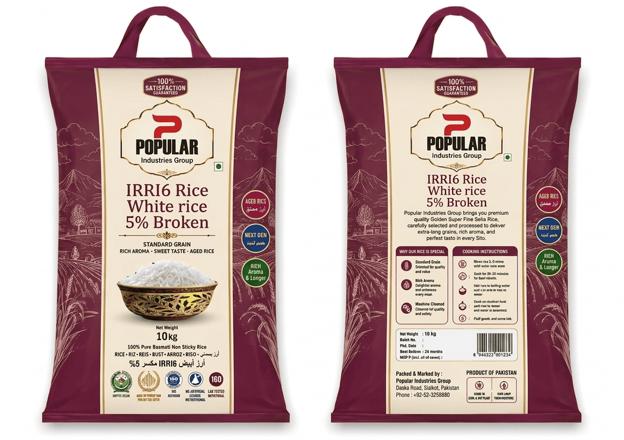 IRRI-6 White Rice (5% Broken)